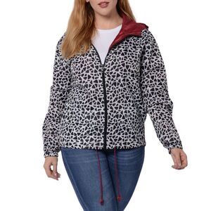 Jacket Geometric Print Weather Resistant